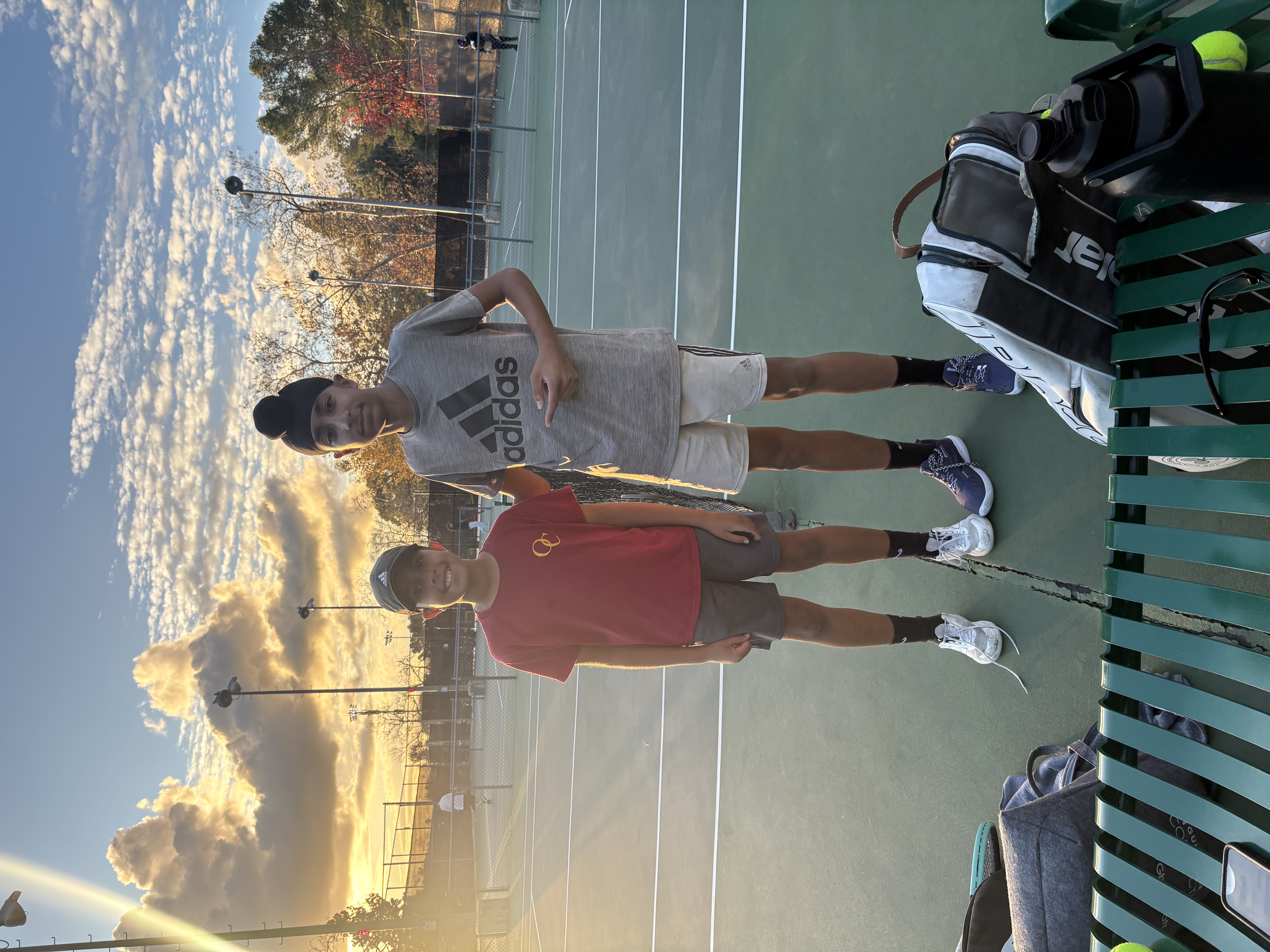 Quick photo after a tennis session