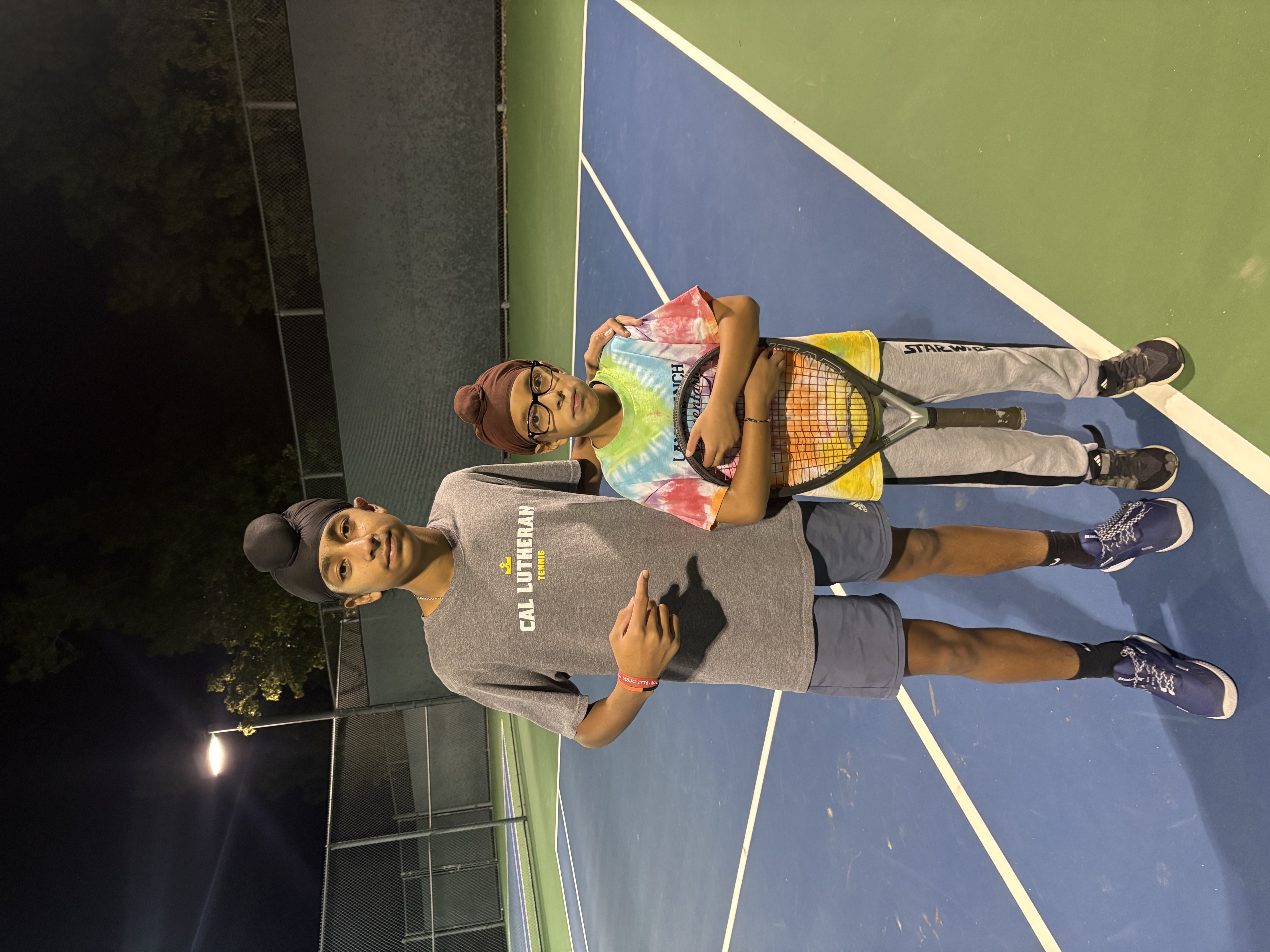 Quick photo after a tennis session